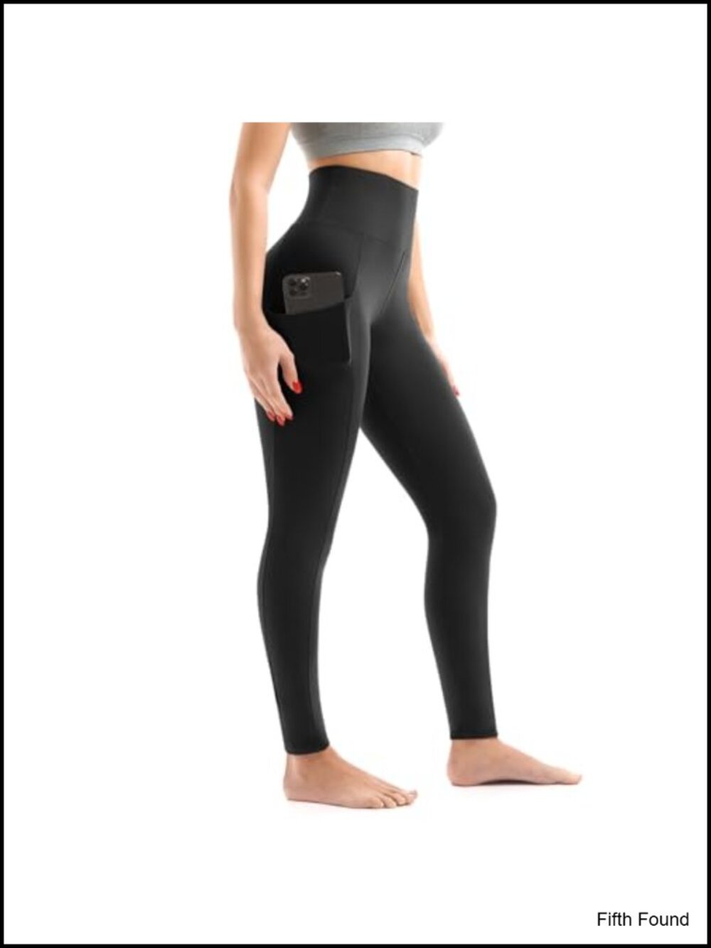 Women's High Waist Opaque Leggings with Pockets Full Length Yoga Work
